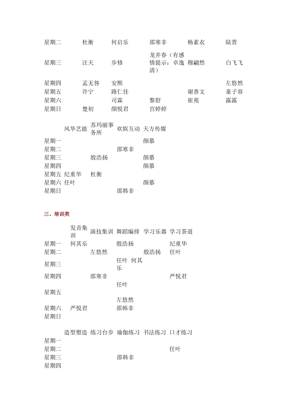 偶像之路表格_第2页