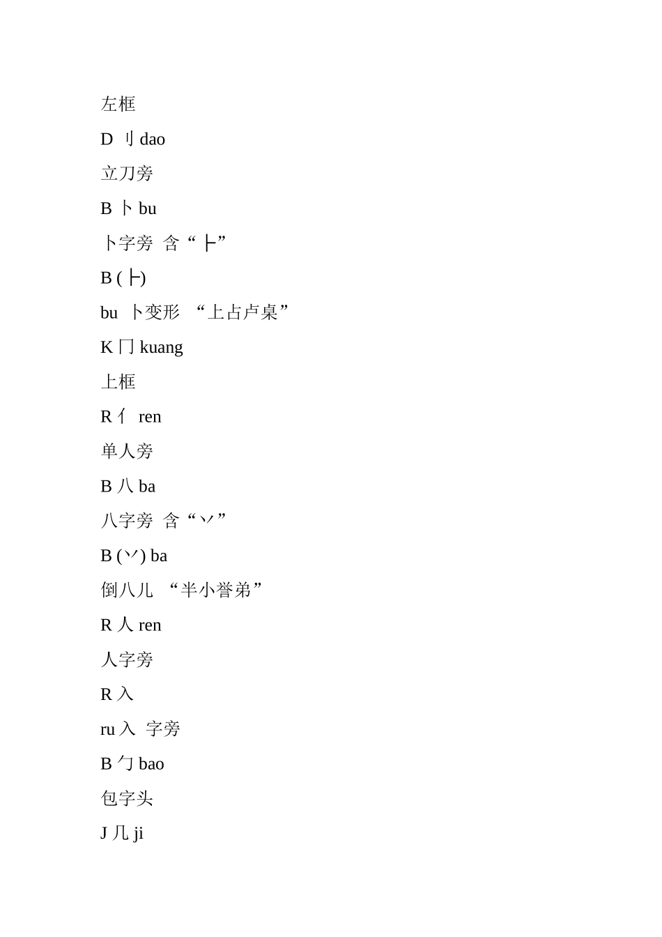 偏旁部首大全_第2页