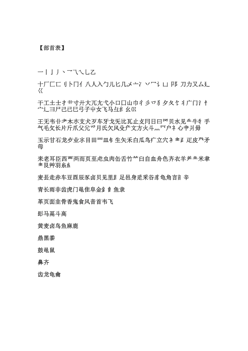 偏旁部首大全及名称_第2页