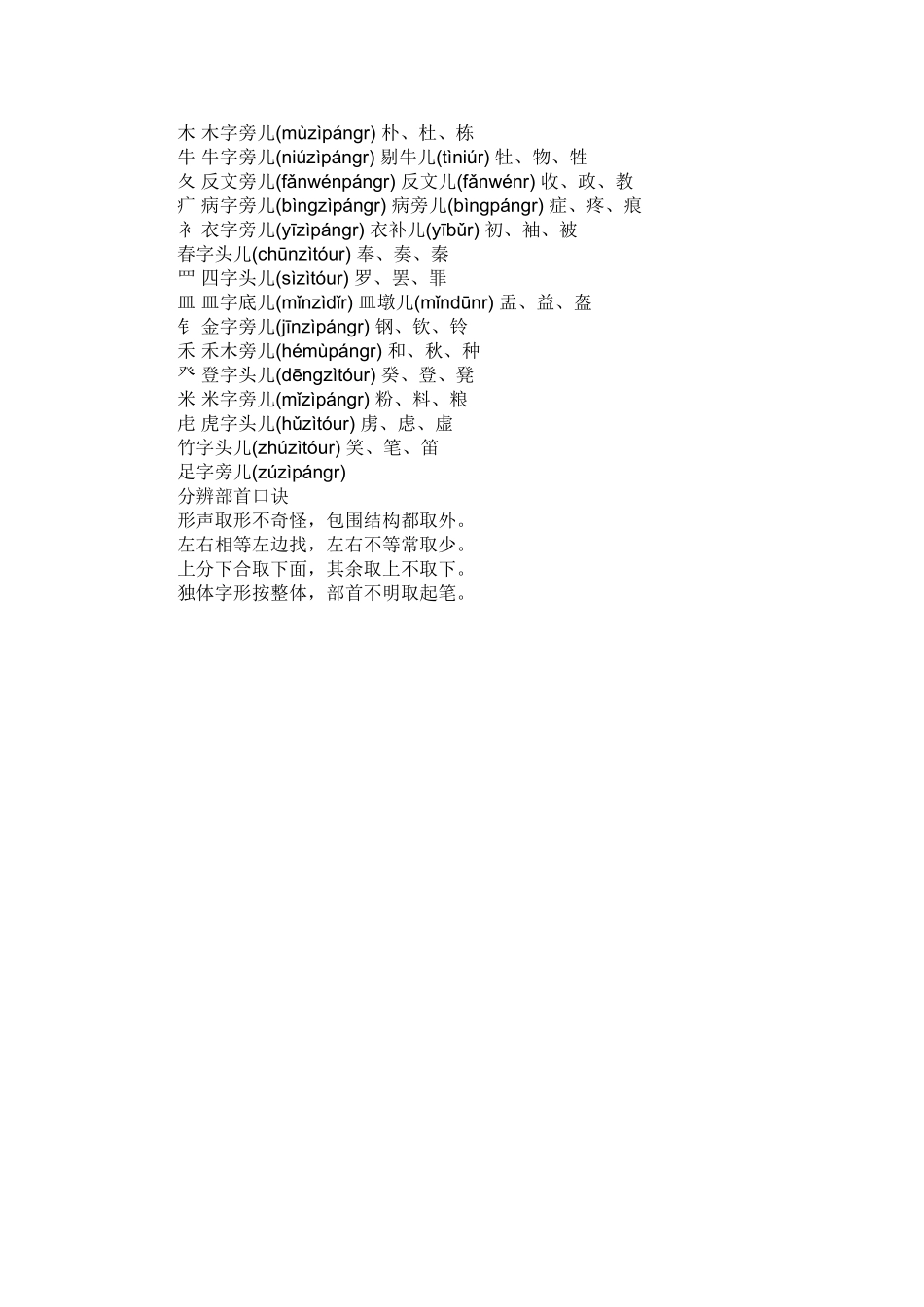 偏旁部首及笔顺大全_第3页
