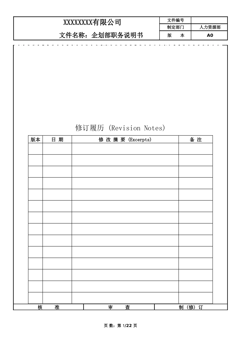 企划部人员岗位职责(同名18082)_第1页