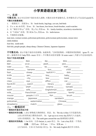 六年级小升初英语语法最全-含练习题-分类清晰