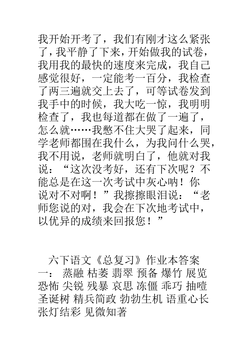 六下语文综合性学习和《总复习》作业本答案_第3页