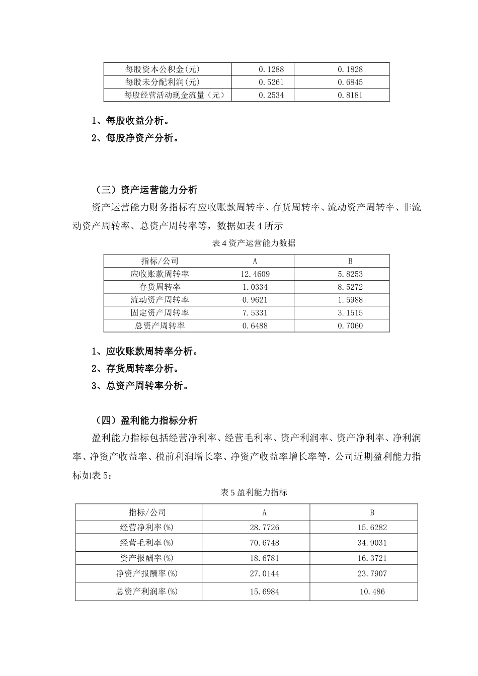 企业财务报表分析范例——两公司对比分析_第2页