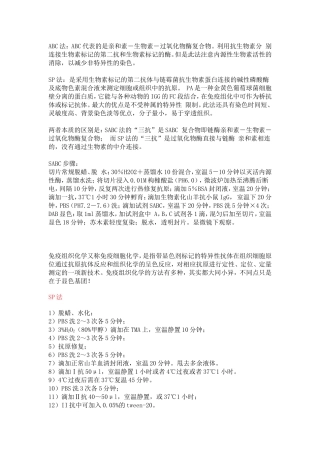 免疫组化SP法与SABC