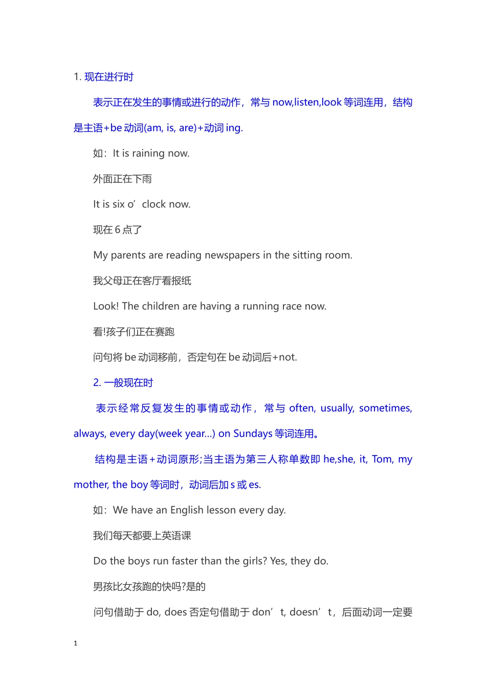 六年级英语常考语法_第1页