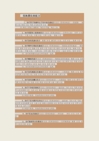 倪海厦经典配方