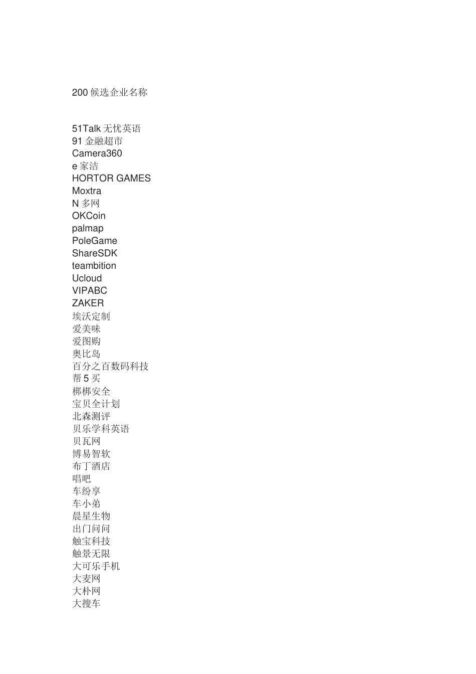 你必须知道的中国最有潜力的200家牛逼公司名单_第2页