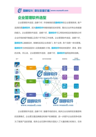 企业管理软件选型