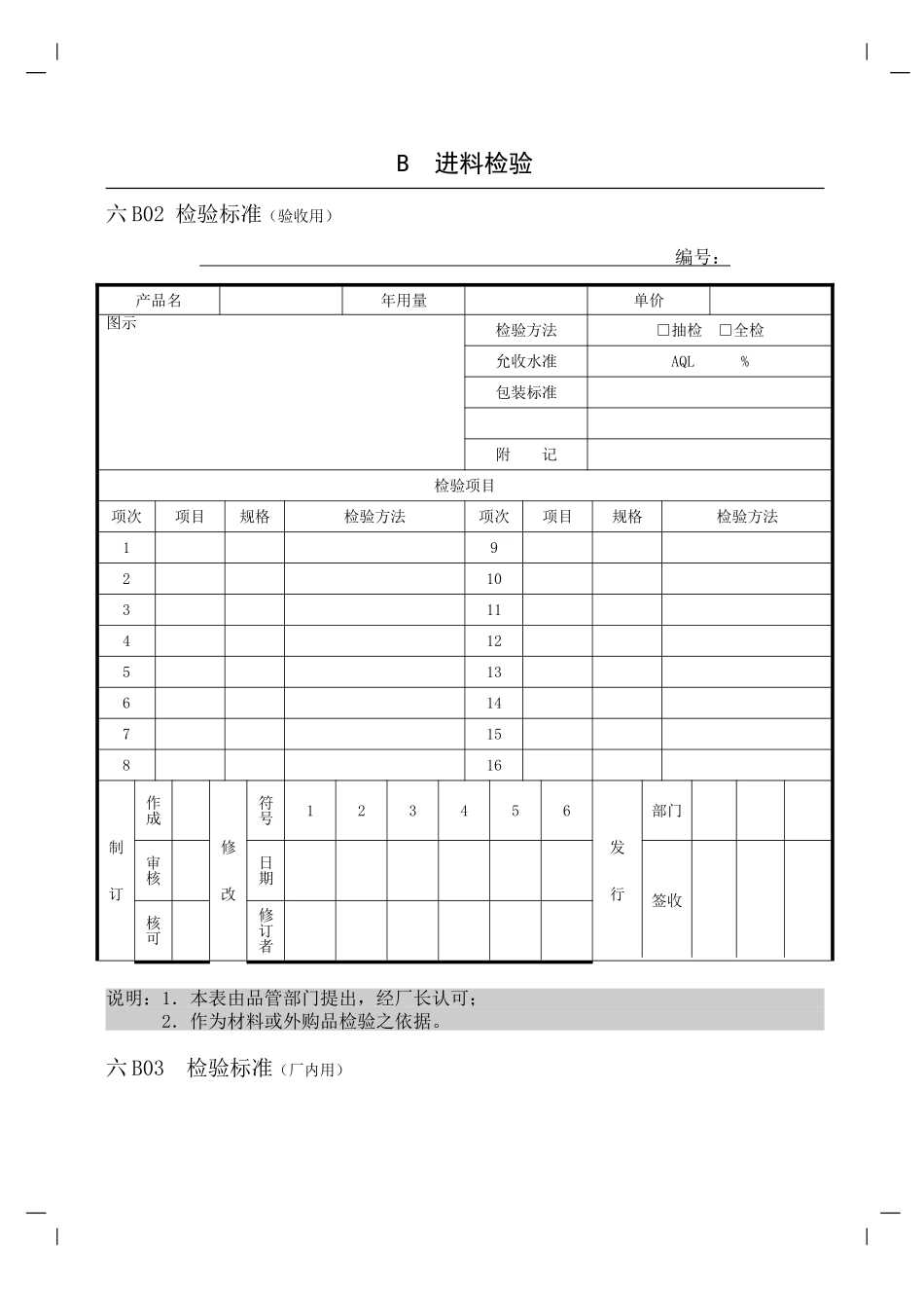 企业管理表格-品质管理B纵表格_第2页