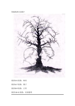 你能找到几张脸