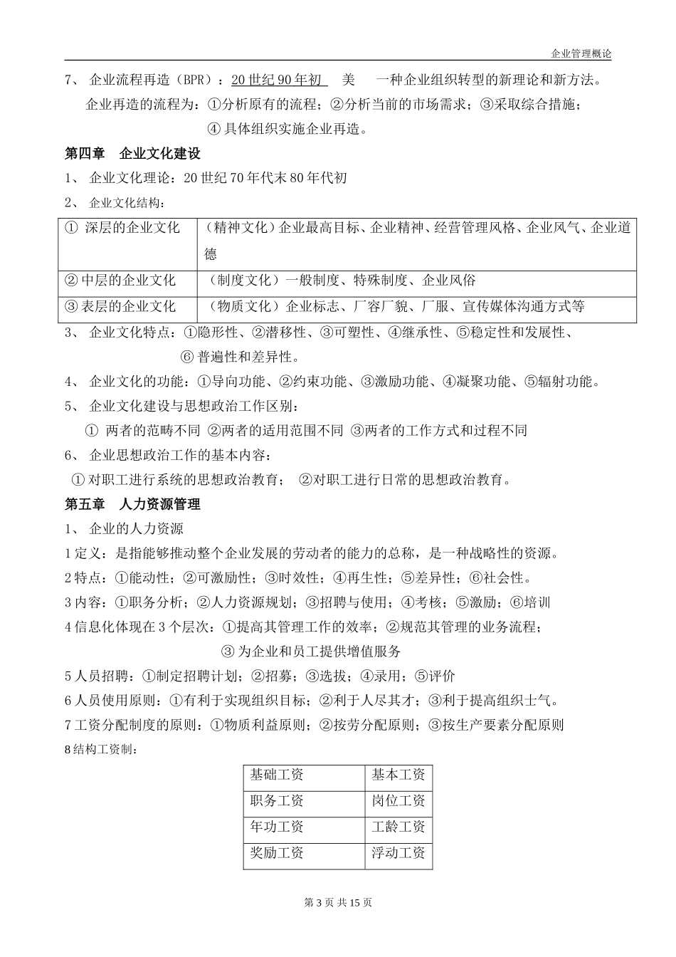 企业管理概论(00144)自考复习资料_第3页