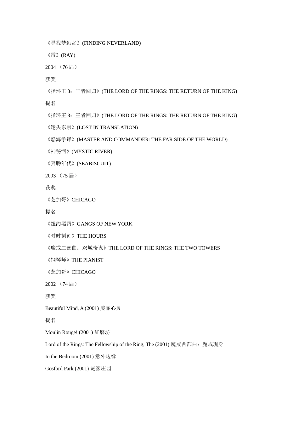 你一生不可不看的奥斯卡获奖电影_第3页