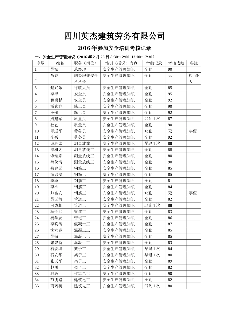 企业管理人员和作业人员年度安全培训教育材料_第3页