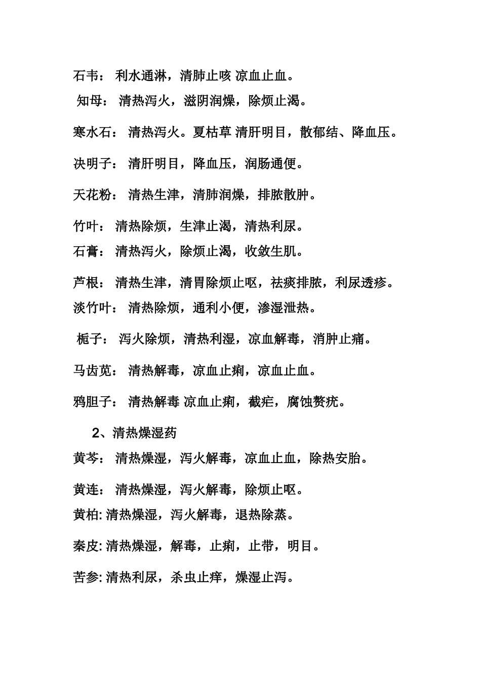 全部中药的名称及药用功效_第3页