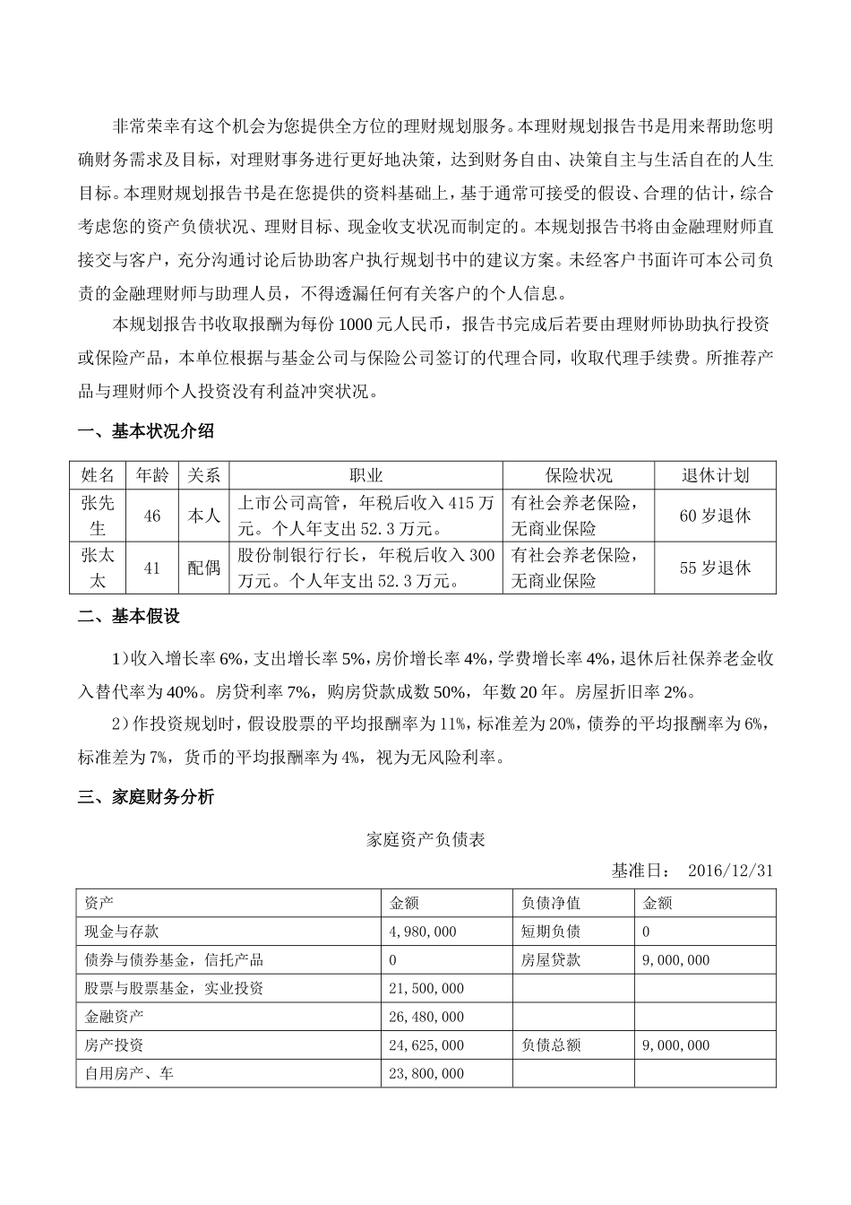 全方位理财规划报告_第2页