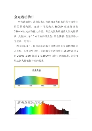 全光谱植物灯