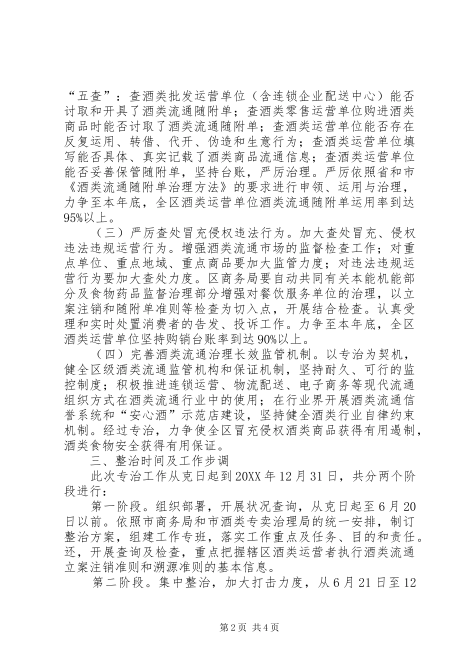 酒类流通领域专治工作方案_第2页