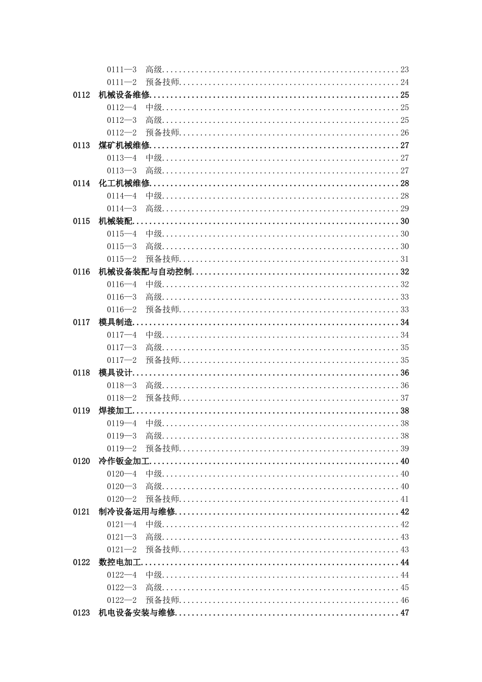 全国技工院校专业目录(2013修订)_第2页