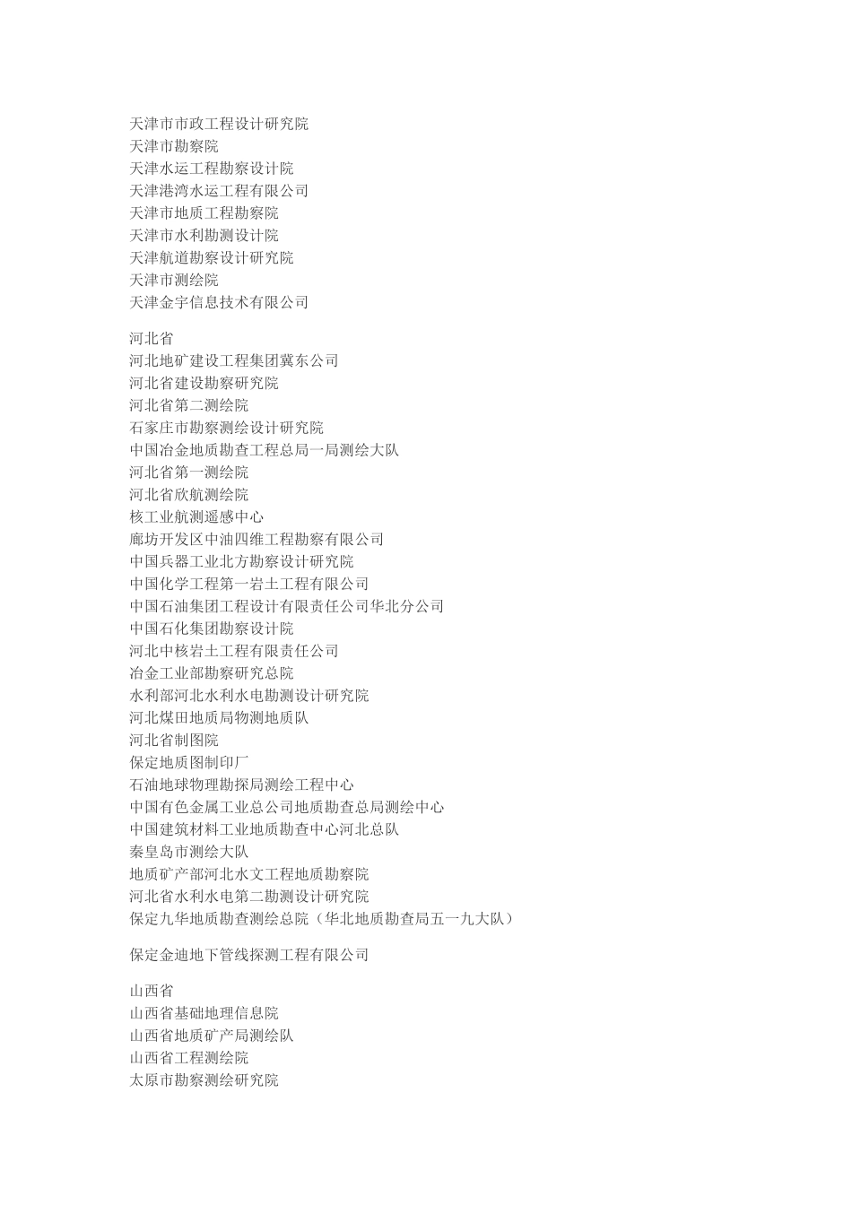 全国甲级测绘资质单位名单_第2页