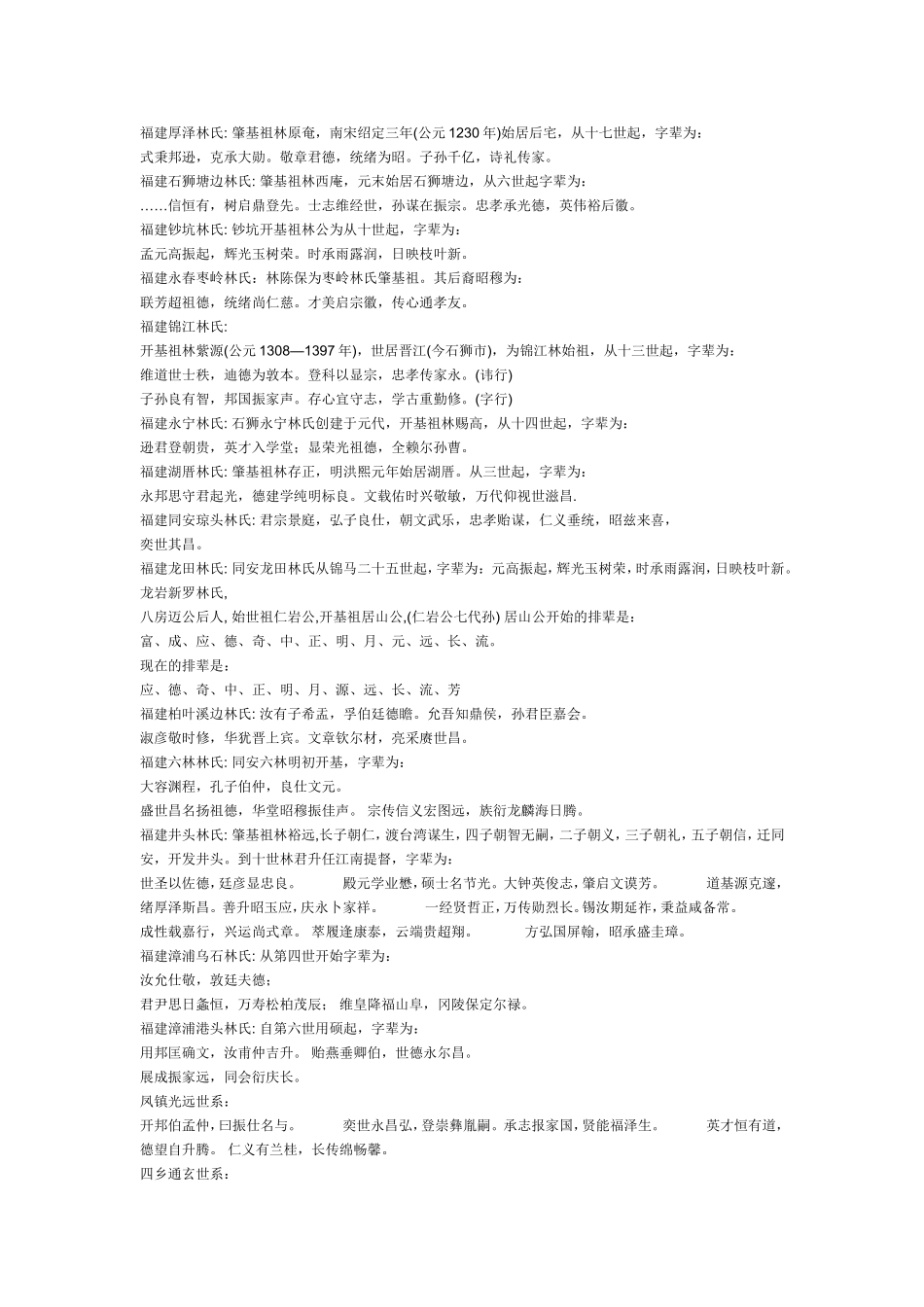 全国林氏字辈总汇_第3页