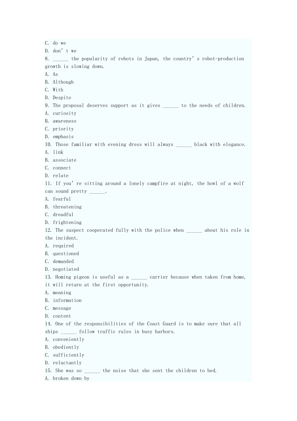 全国2010年4月高等教育综合英语自考试题及答案解析_第2页