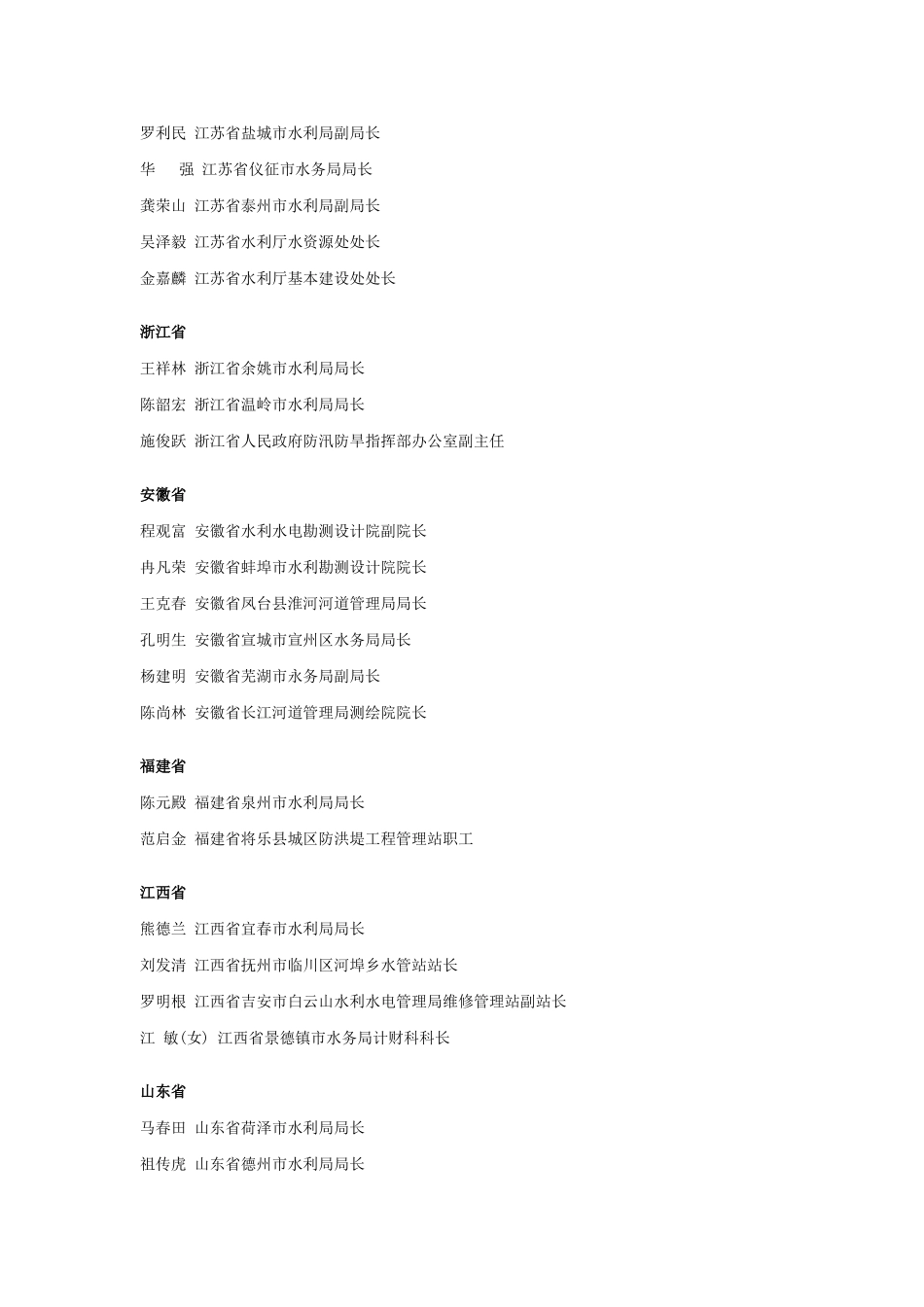 全国水利系统先进工作者名单_第3页