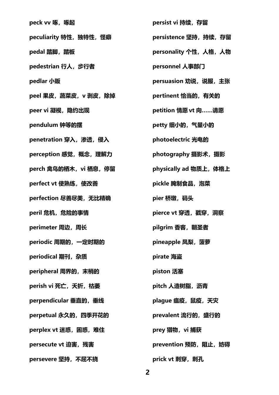 全国大学生英语竞赛必背词汇_第2页