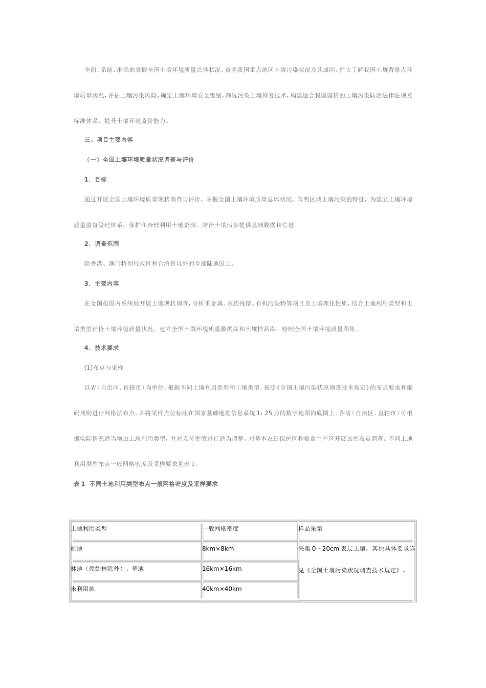 全国土壤污染状况调查总体方案(DOC)_第2页