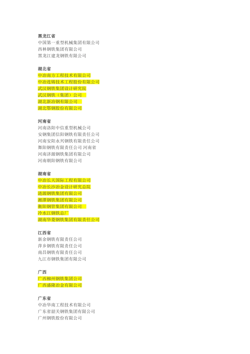 全国钢铁厂名录汇总_第2页