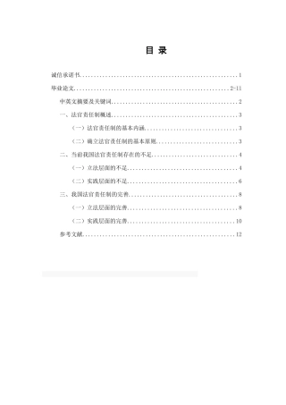 全面深化司法改革背景下的法官责任制分析研究  法学专业