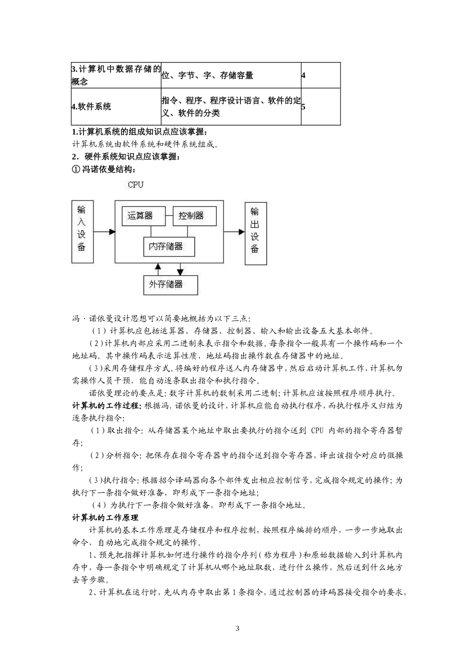 全国网络教育统一考试《计算机应用基捶复习要点_第3页