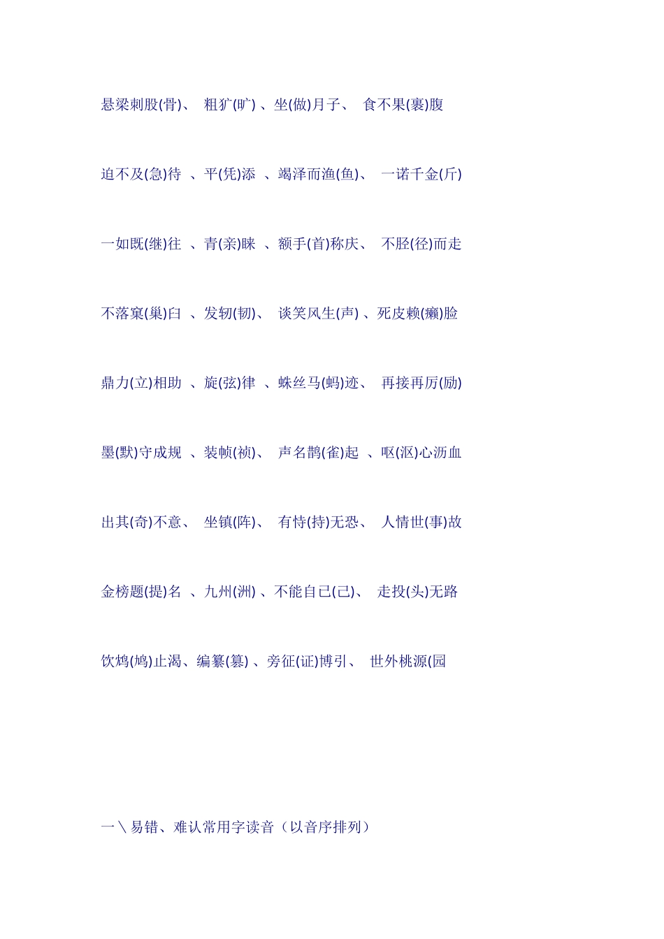 全国高考语文字词必备_第3页