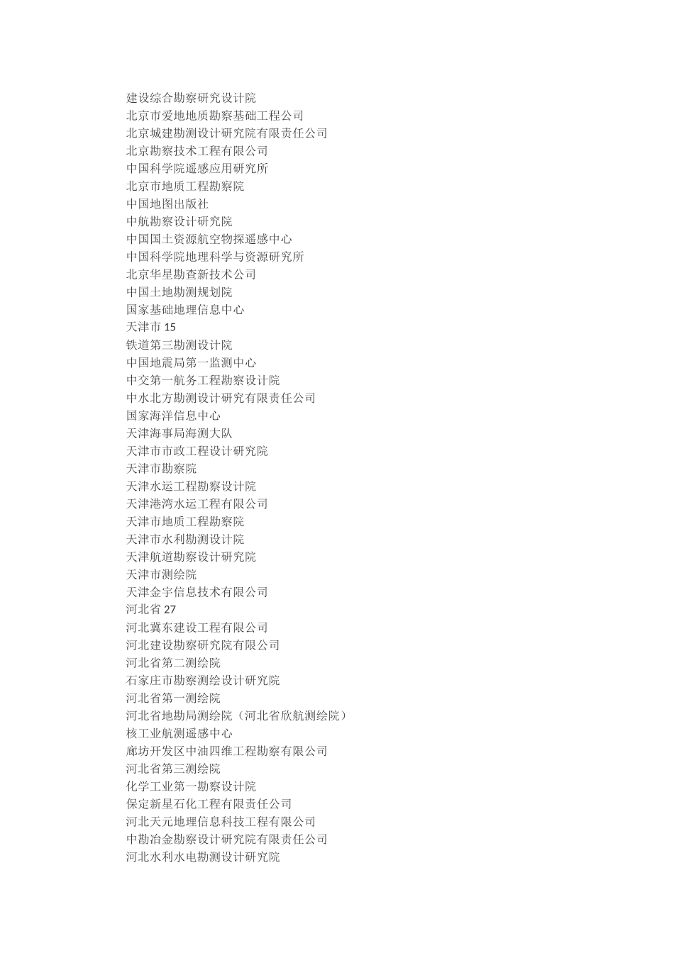 全国物探测绘单位名录_第2页