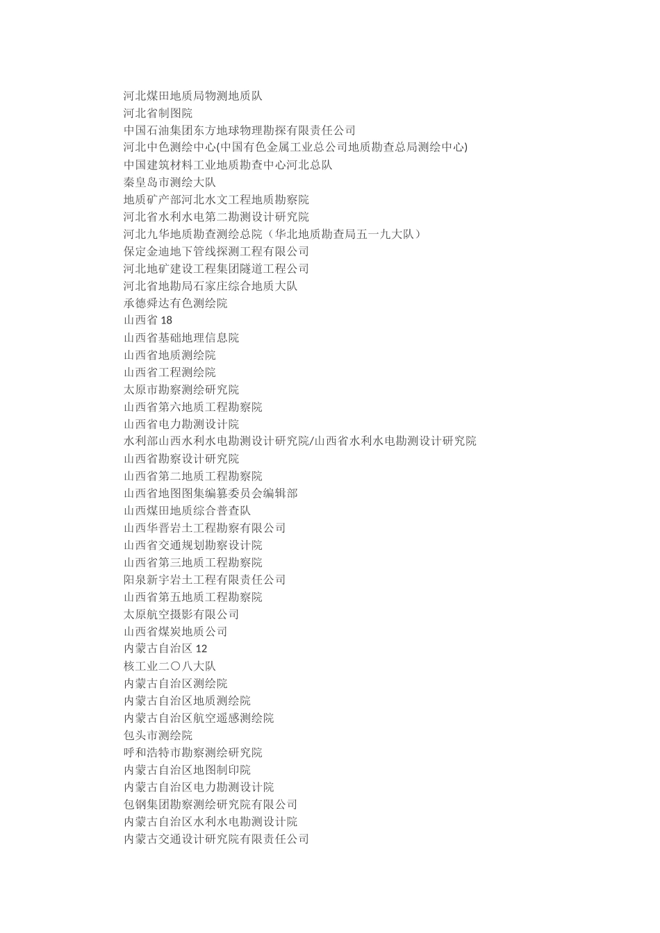 全国物探测绘单位名录_第3页