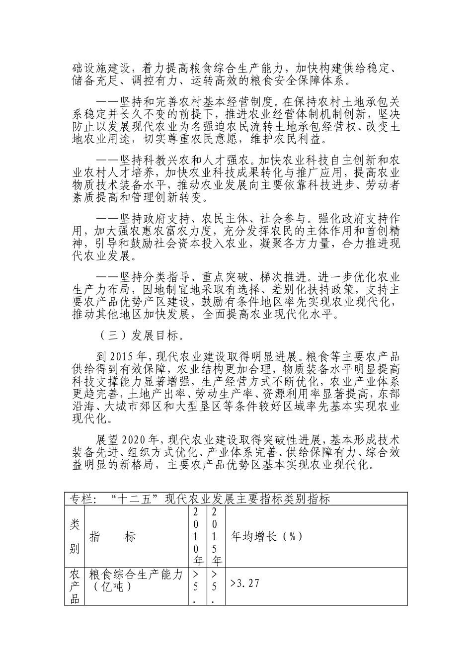 全国现代农业发展规划(2011—2015年)_第3页