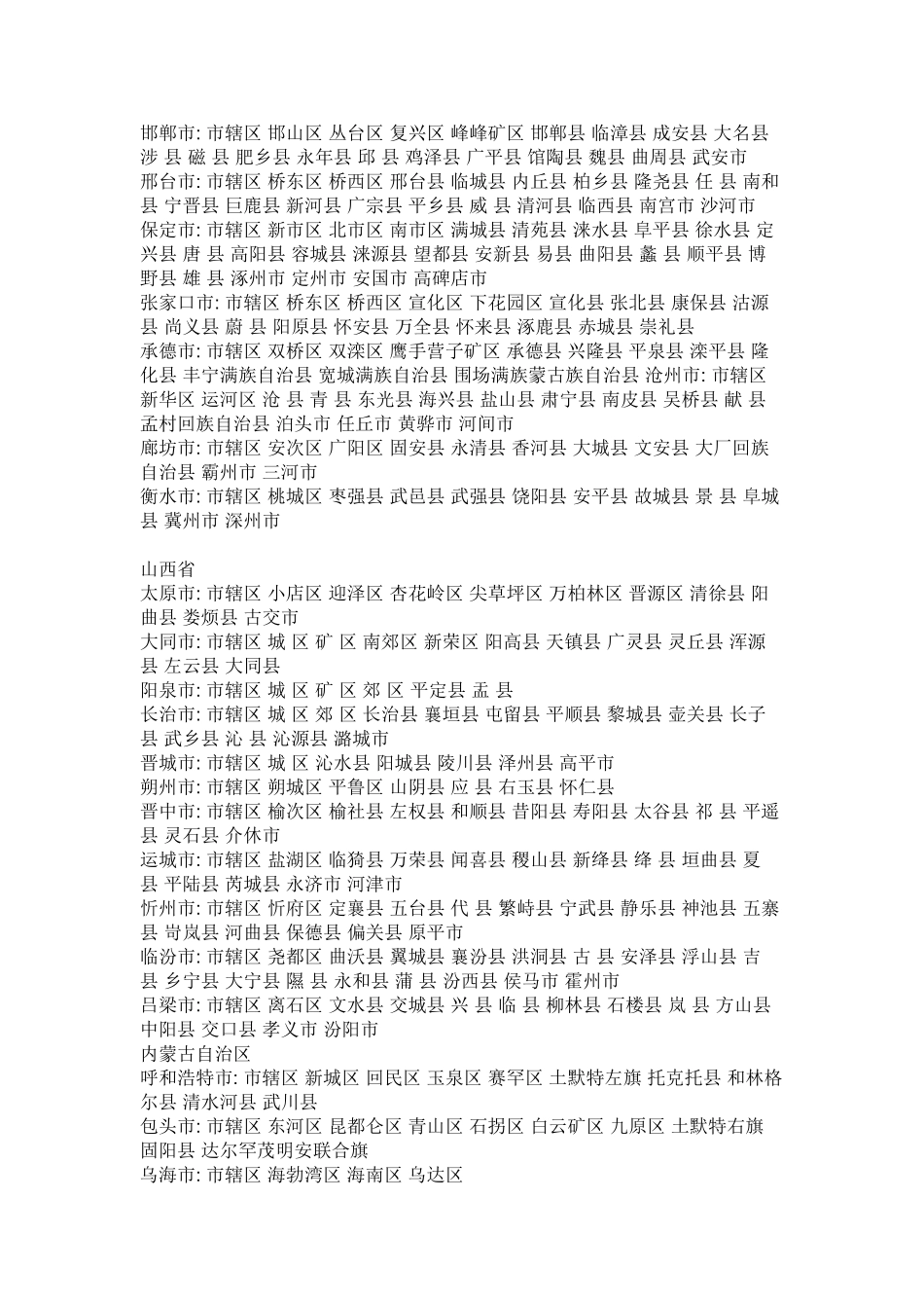 全国各省县市名称_第2页