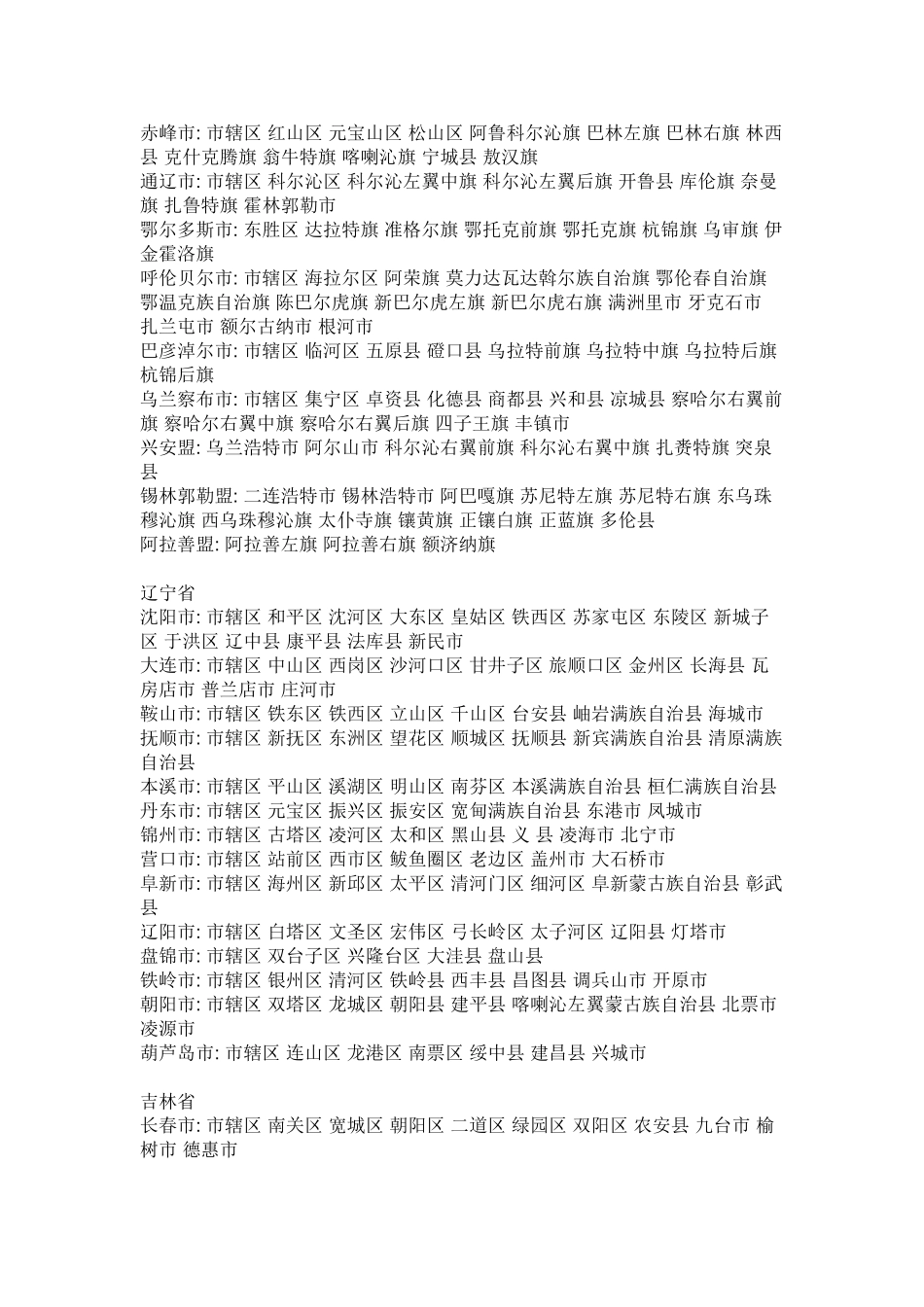 全国各省县市名称_第3页