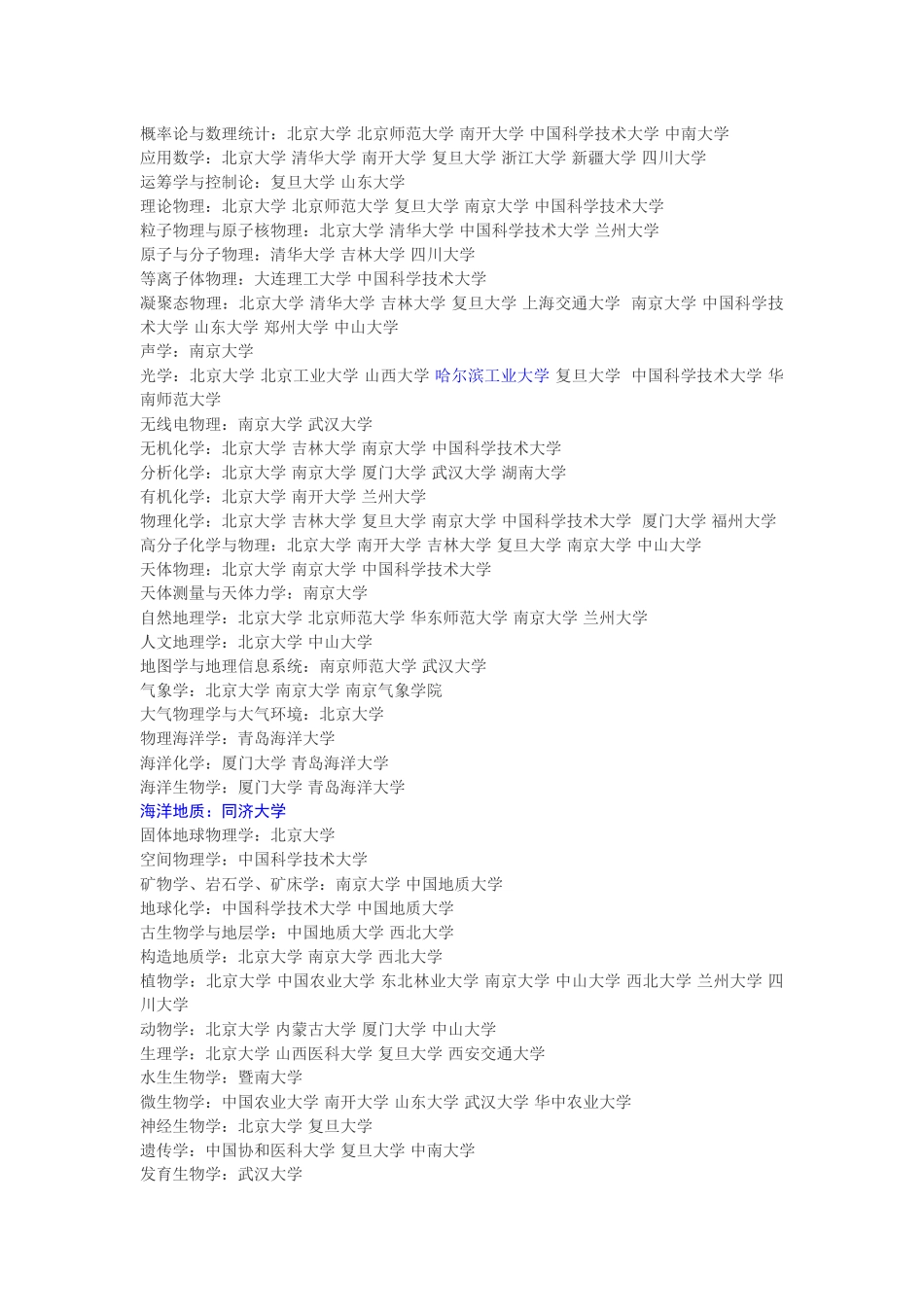 全国各专业最好的大学_第3页