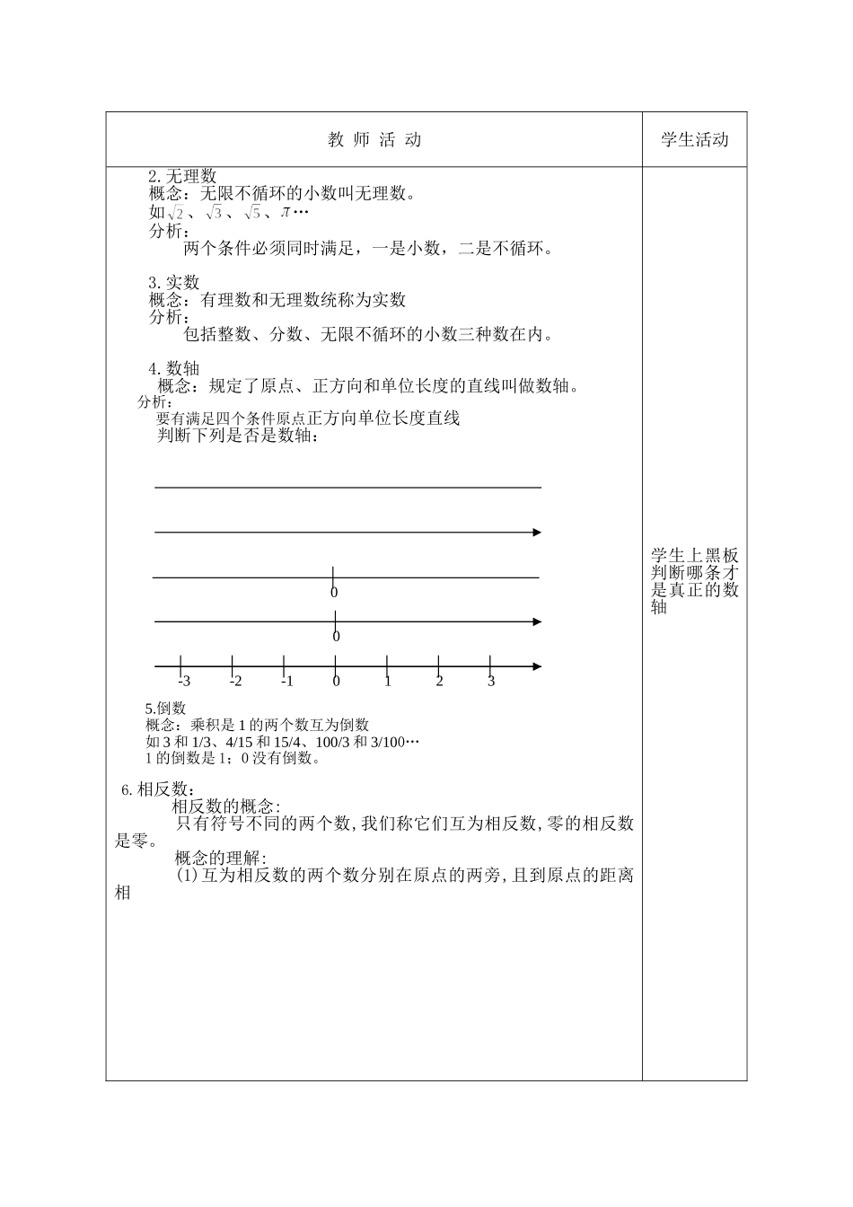 全国中等职业技术学校通用教材(第五版)数学教案-第1章_第2页