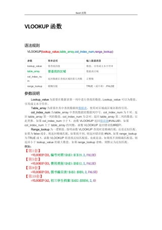 全国计算机等级考试-二级MS-Office高级应用Excel函数总结