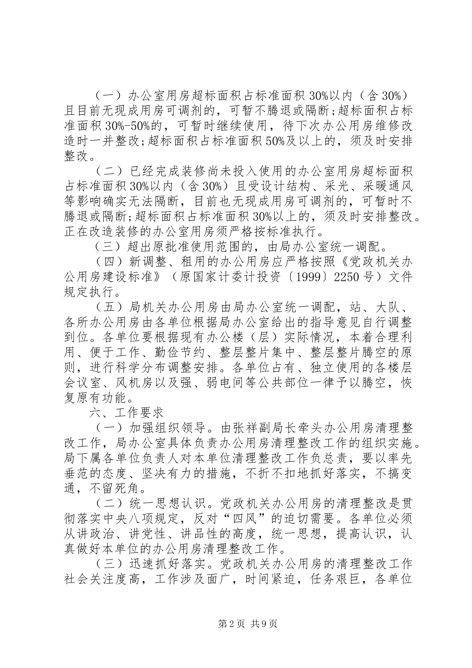 办公室用房清理整改措施共五篇_第2页
