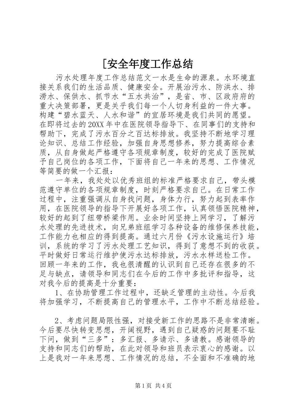 安全年度工作总结_第1页