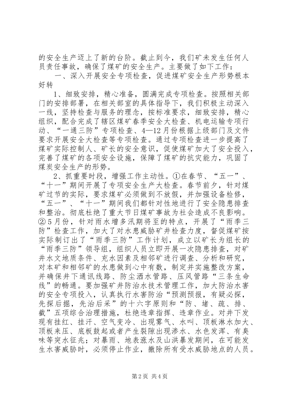 安全生产法律法规标准规范执行情况评估总结报告模版_第2页