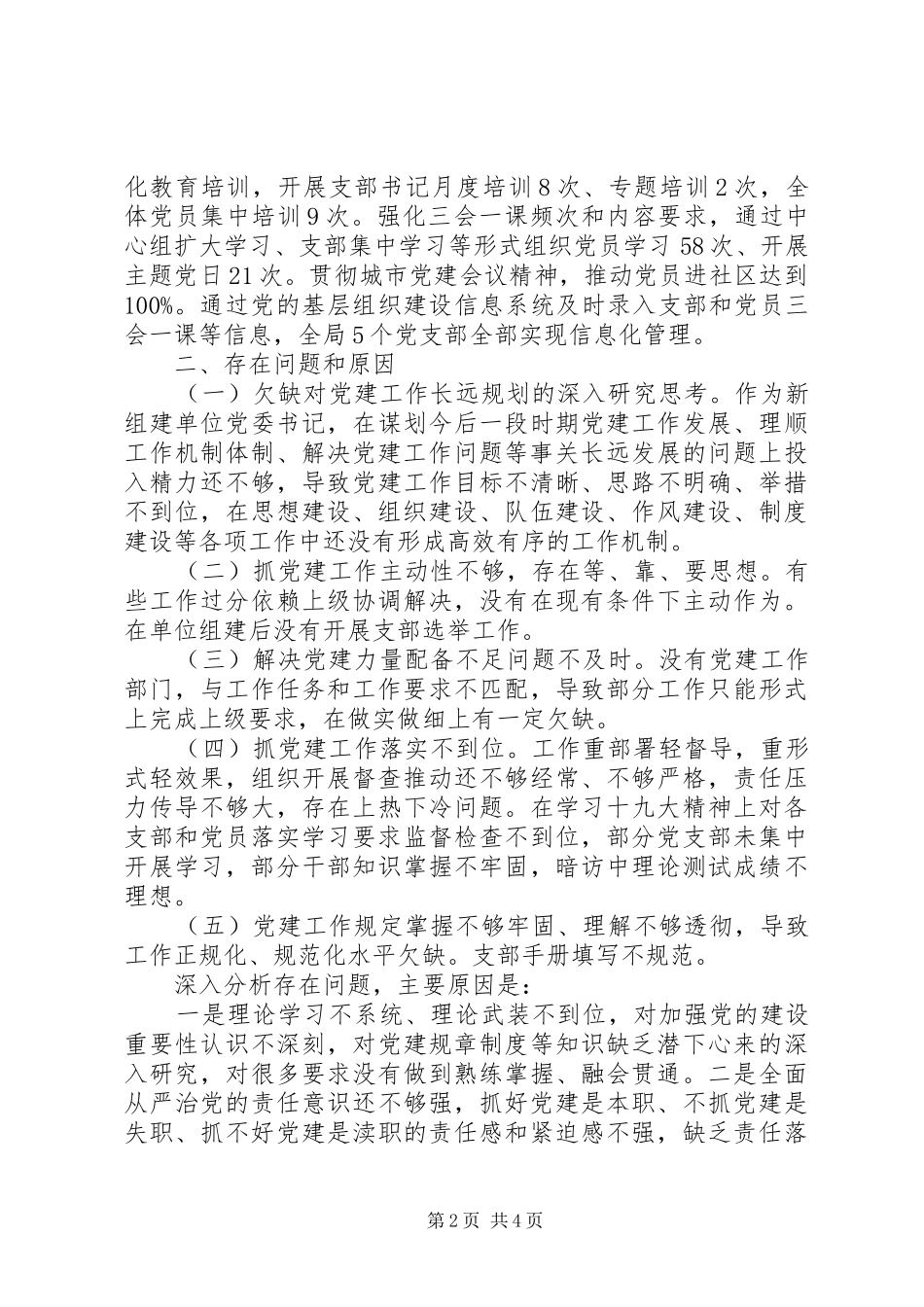 党委书记年度基层党建工作述职报告_第2页