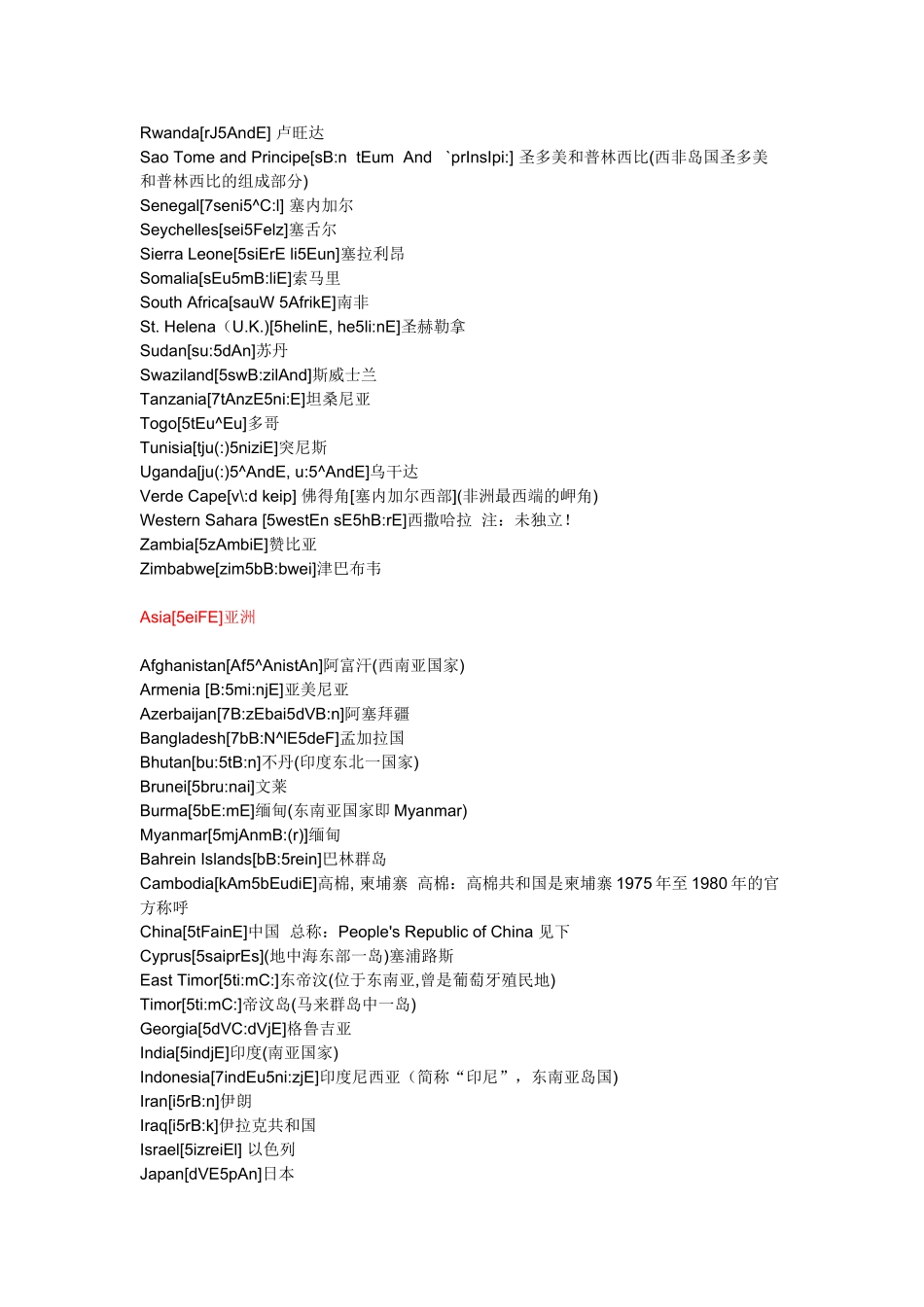 全球国家名称_第2页