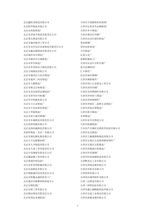 全国铸造企业名单