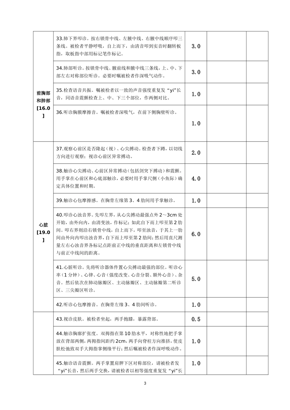 全身体格检查评分标准(表)_第3页