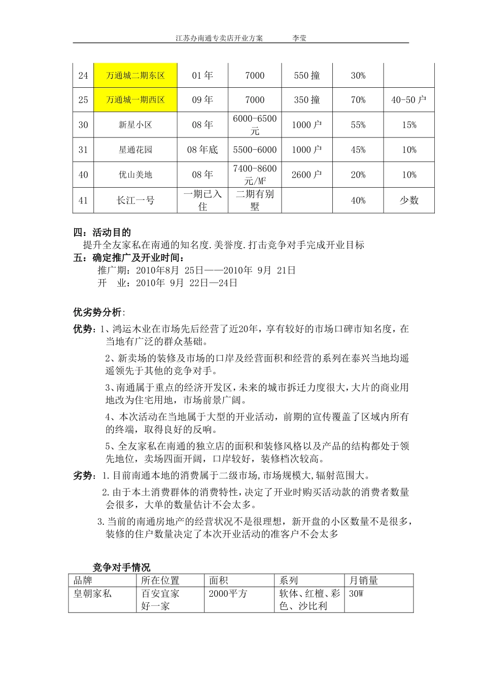 全友家私南通鸿运专卖店开业方案_第2页