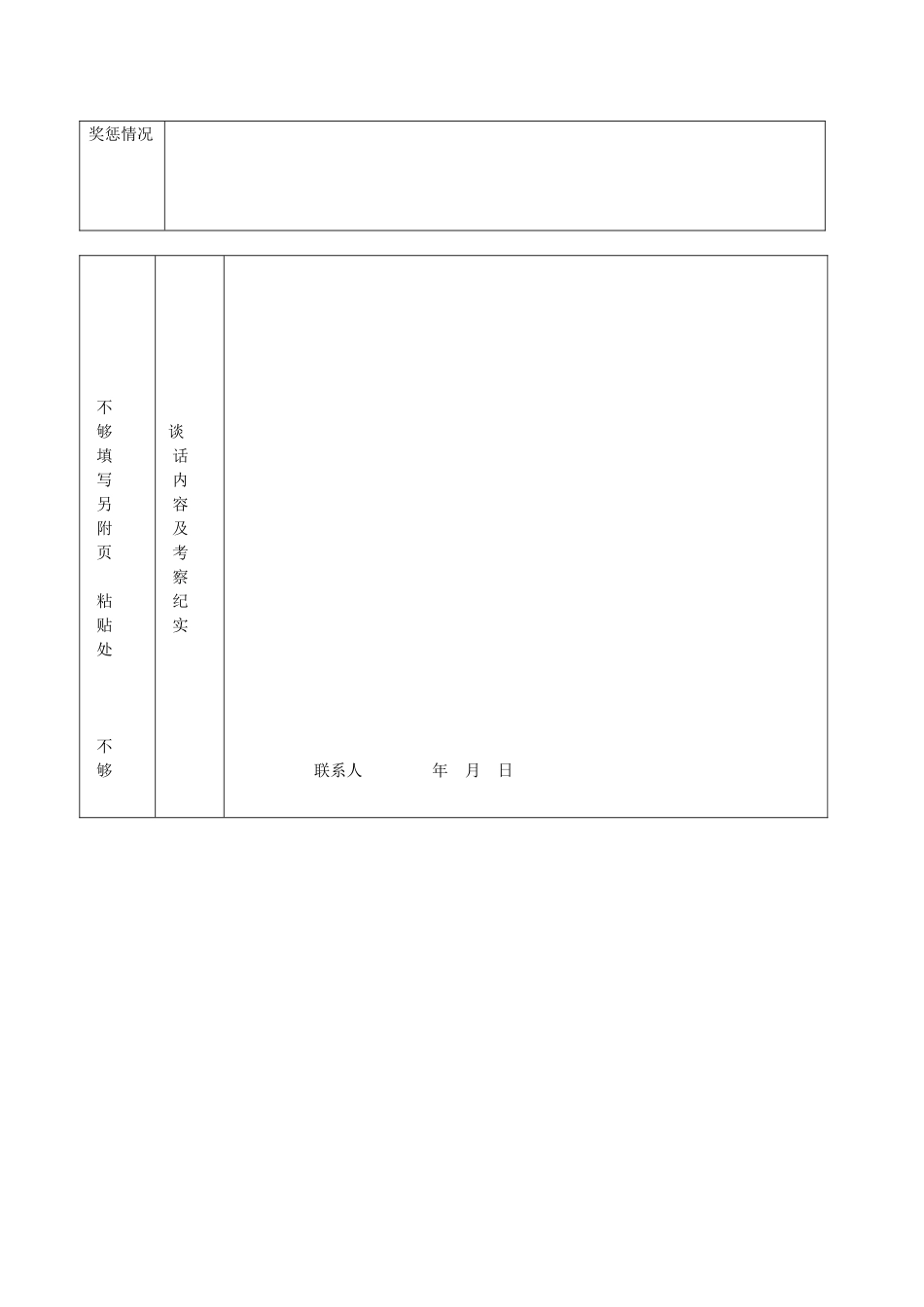 入党积极分子预审考察表模板_第3页